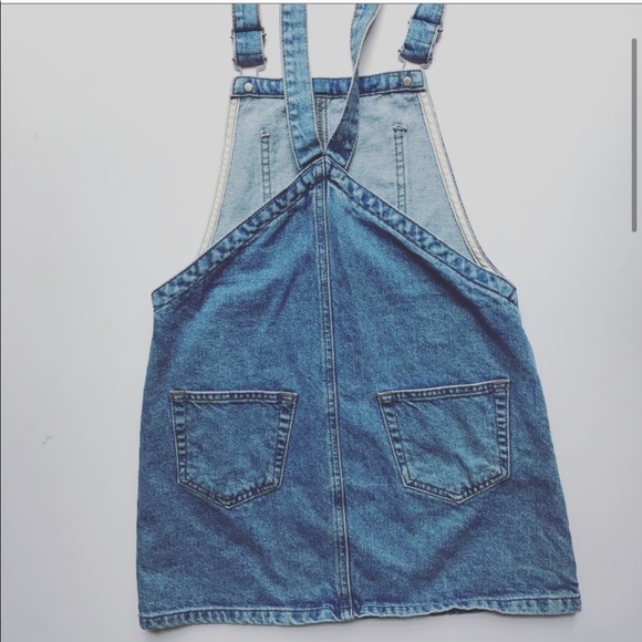 Topshop Denim Overall Moto dress - Picture 5 of 7
